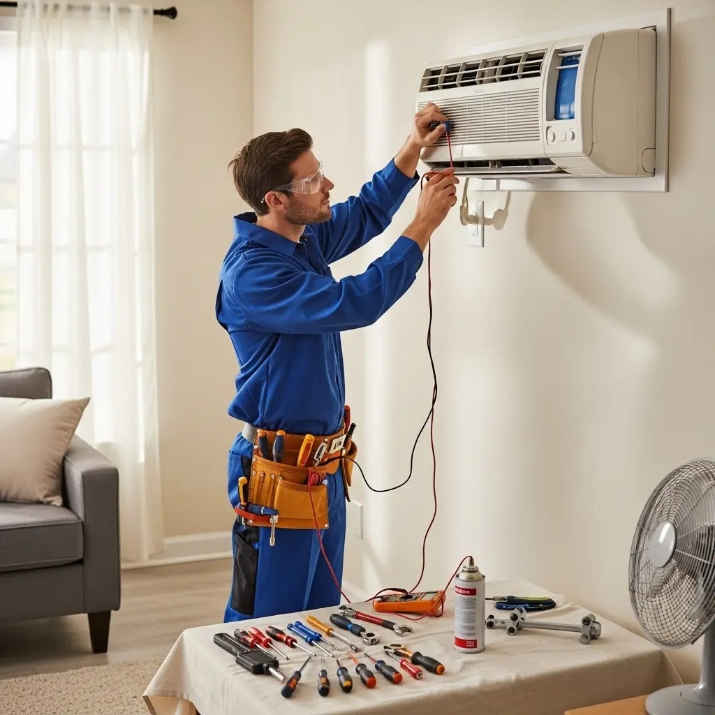 Çankaya Aeg Aeg klima gaz dolumu ve bakım – Enerji verimliliği artırıldı. - Teknik servis örneği